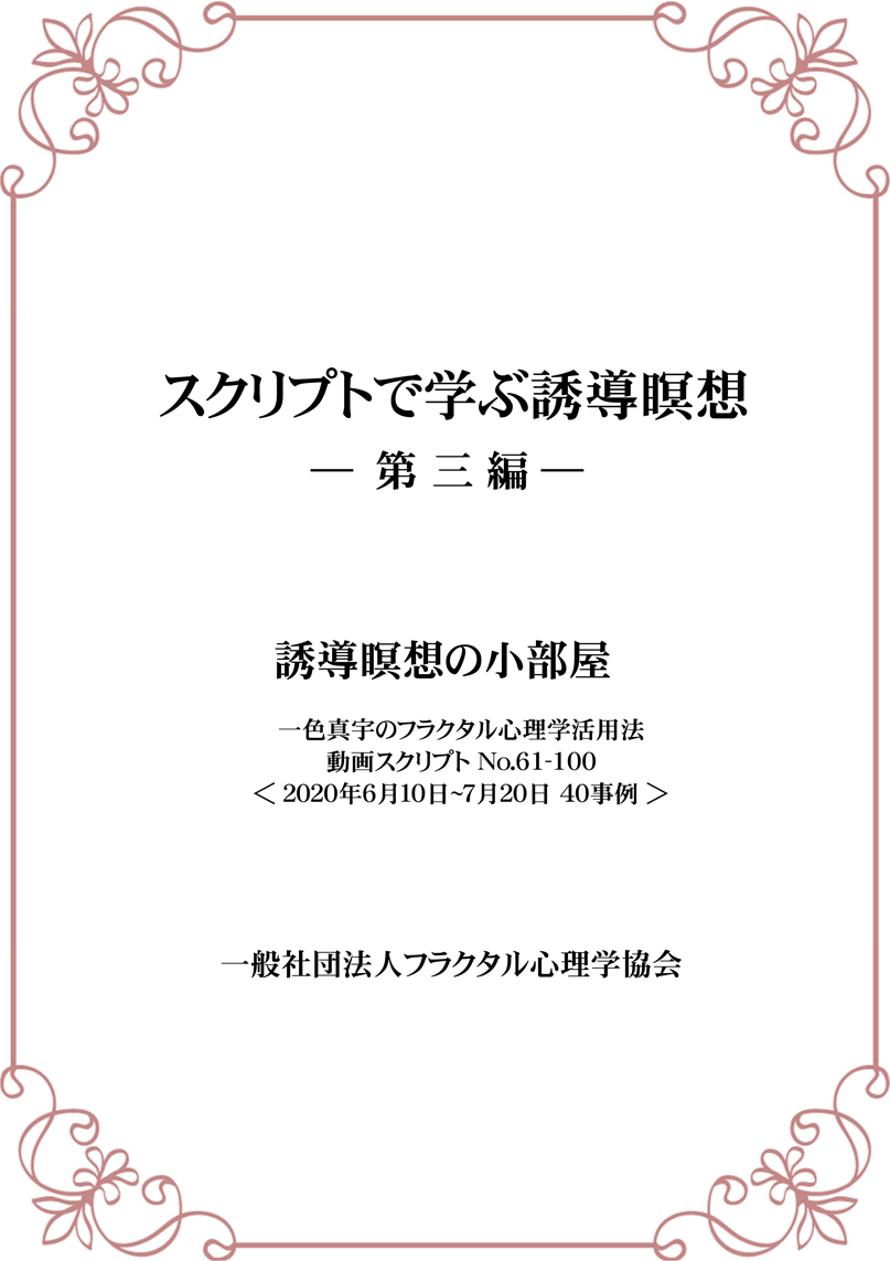 フラクタル心理学 良いことは悪いこと、悪い事は良いこと DVD 